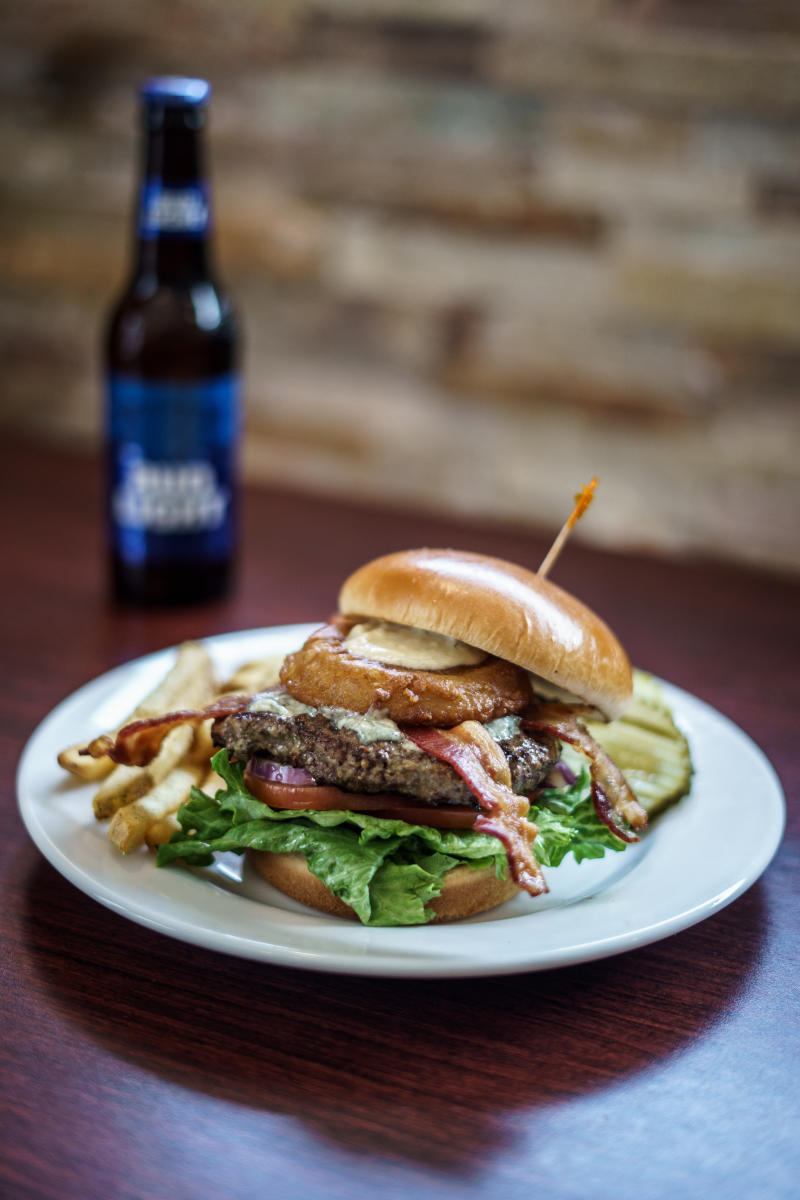 My Bleu Heaven Burger at CB3 in Rochester, MN