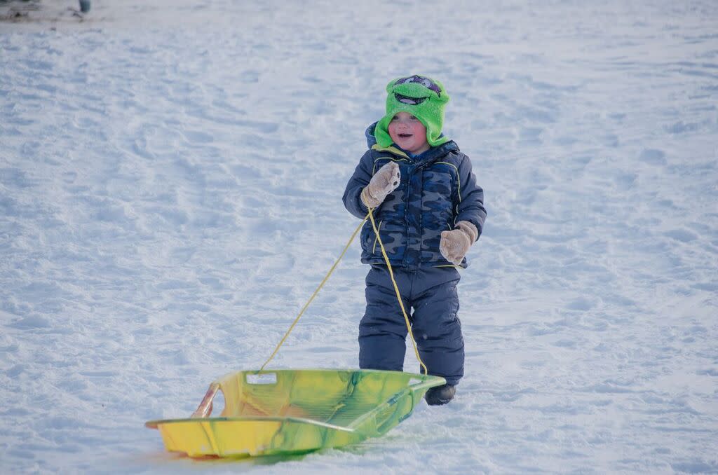 Sledding in Rochester, MN