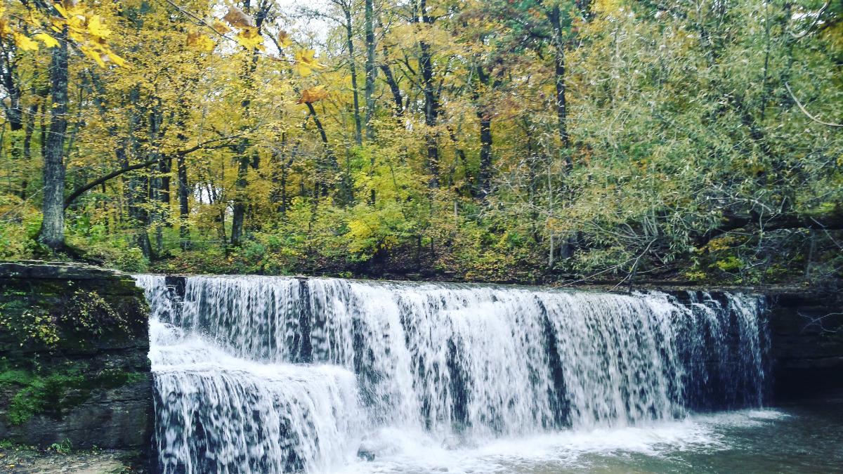 Hidden Falls at Nerstrand Big Woods State Park in Minnesota